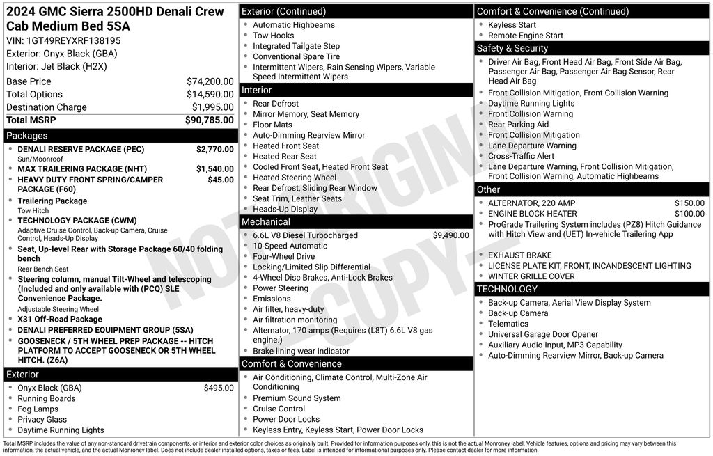 Used Car 2024 Gmc Sierra 2500hd  Denali For Sale Under $70,000 In Austin, Texas