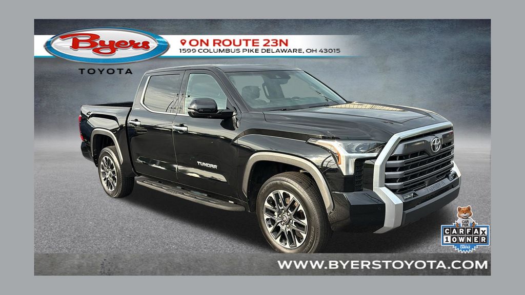 Midnight Black Metallic 2025 Toyota Tundra Pickup Truck Four-Wheel Drive Automatic