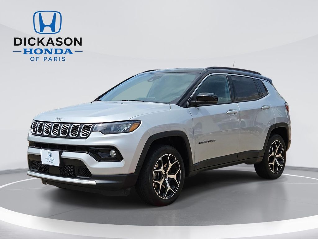Silver 2025 Jeep Compass Limited 4WD SUV / Crossover Four-Wheel Drive 8-Speed Automatic