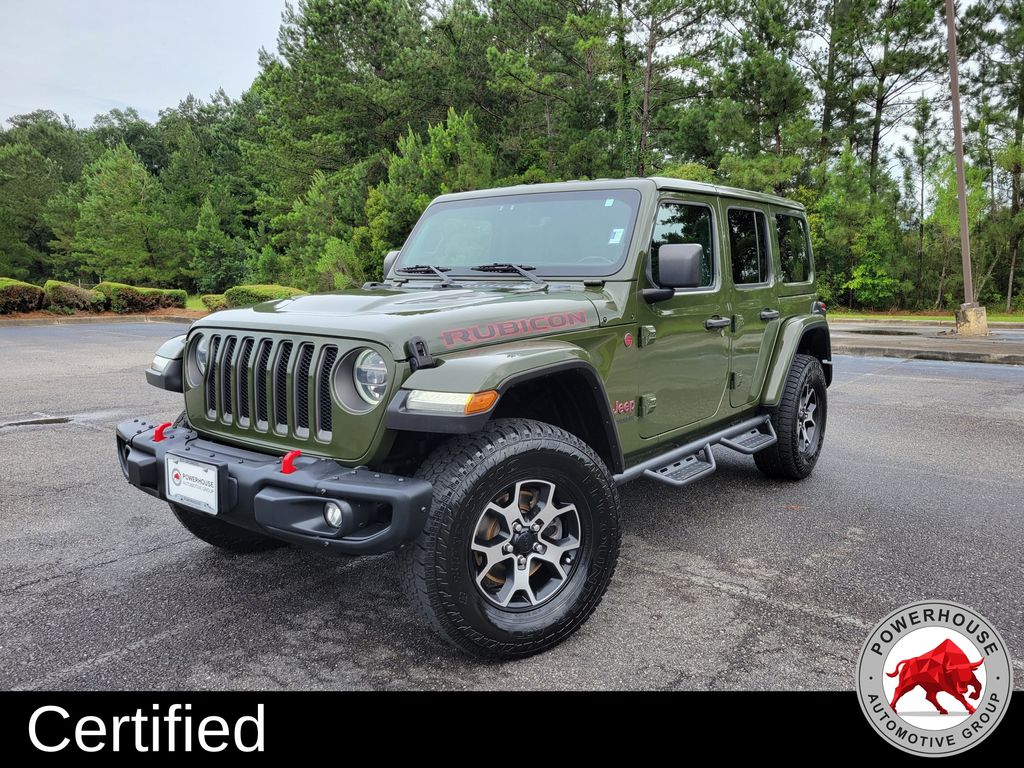Sarge Green Clearcoat 2021 Jeep Wrangler SUV / Crossover Four-Wheel Drive 8-Speed Automatic