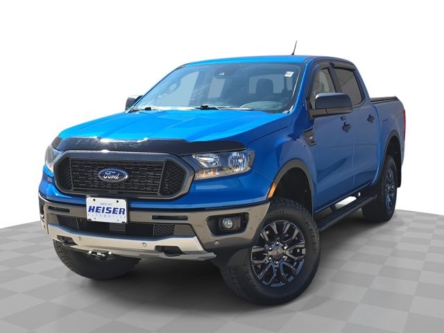 Velocity Blue Metallic 2021 Ford Ranger XLT SuperCrew 4WD Pickup Truck Four-Wheel Drive Automatic