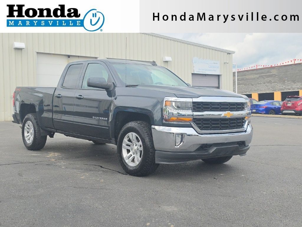 Gray (Graphite Metallic) 2019 Chevrolet Silverado 1500 Pickup Truck Four-Wheel Drive 6-Speed Automatic Overdrive