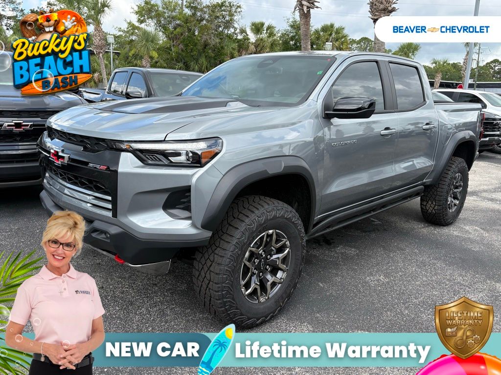 Sterling Gray Metallic 2026 Chevrolet Colorado ZR2 Crew Cab 4WD Pickup Truck Four-Wheel Drive 8-Speed Automatic