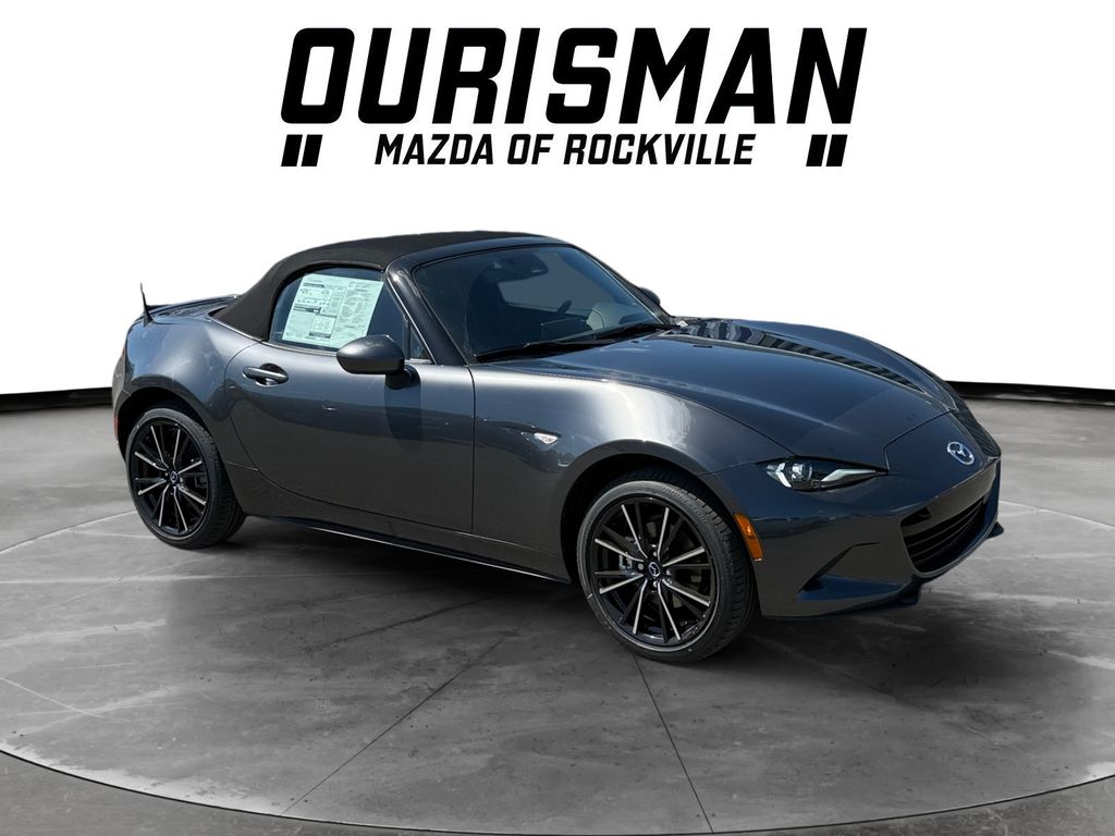Machine Gray Metallic 2026 Mazda MX-5 Miata Grand Touring RWD Convertible Rear-Wheel Drive 6-Speed Automatic