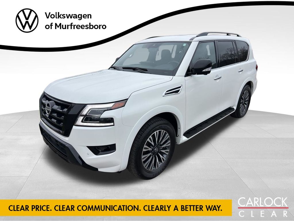 Aspen White Tricoat 2024 Nissan Armada SUV / Crossover 4X2 7-Speed Automatic