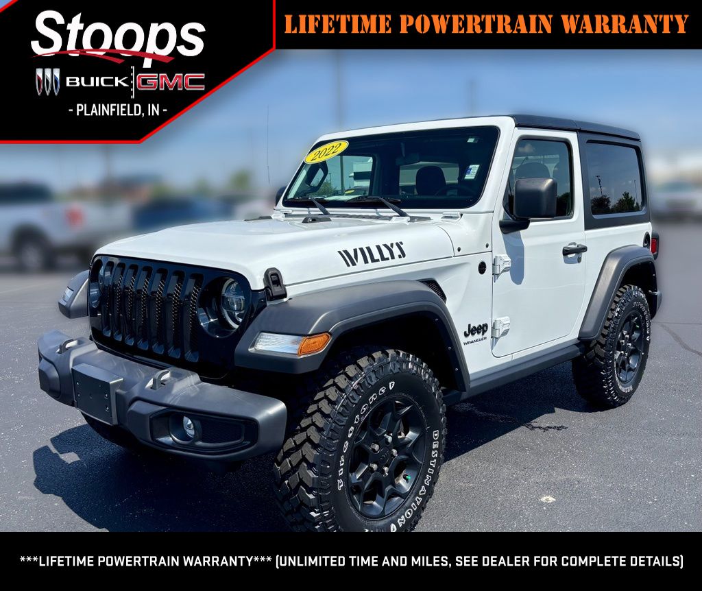 Bright White Clearcoat 2022 Jeep Wrangler SUV / Crossover Four-Wheel Drive 8-Speed Automatic