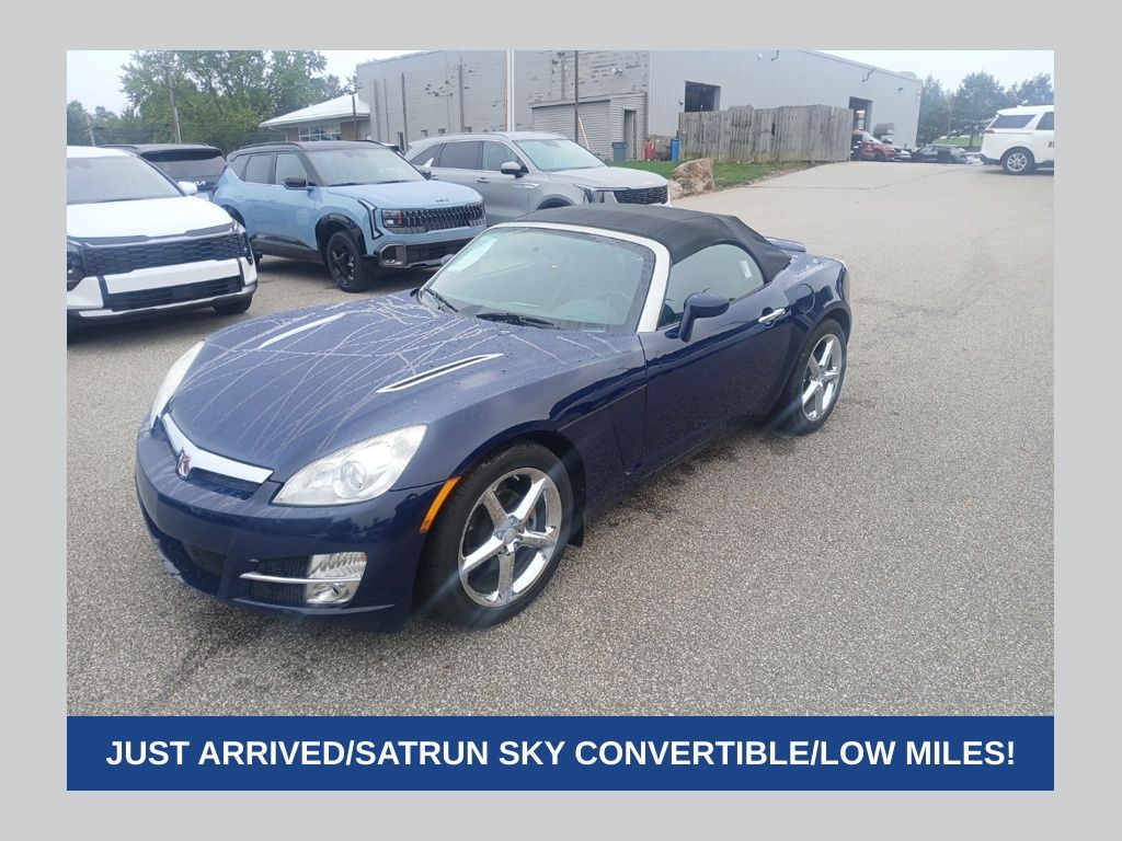 Evening Blue 2009 Saturn Sky Convertible Rear-Wheel Drive 5-Speed Automatic