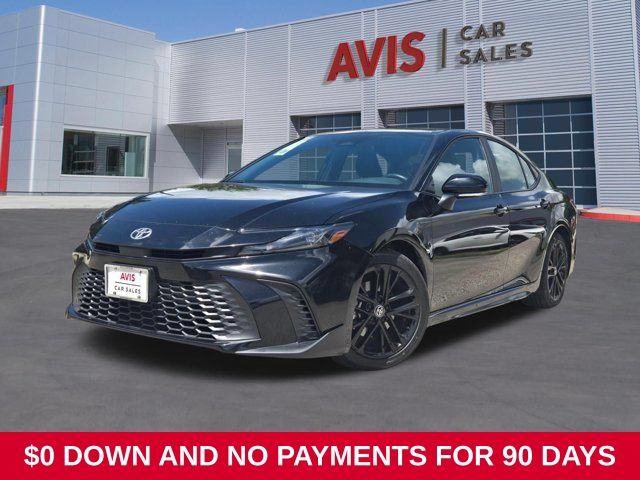 Midnight Black Metallic 2025 Toyota Camry Sedan Front-Wheel Drive Continuously Variable Transmission