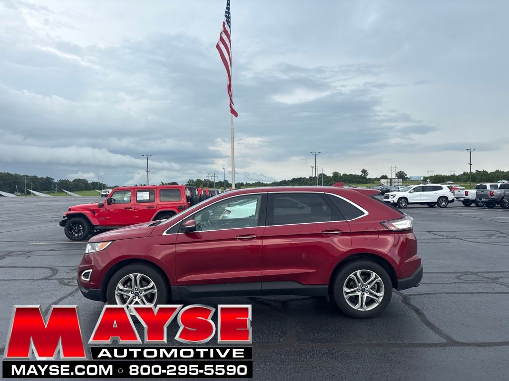 Ruby Red 2017 Ford Edge SUV / Crossover Front-Wheel Drive 6-Speed Automatic