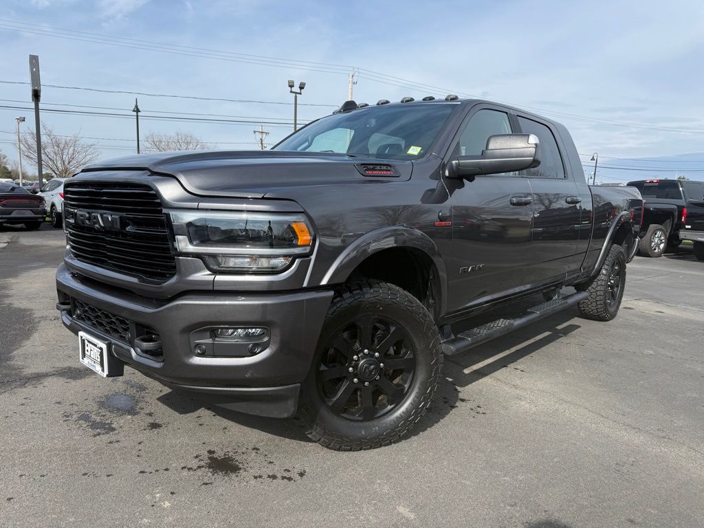 Gray (Granite Crystal Metallic Clearcoat) 2022 RAM 2500 Laramie Mega Cab 4WD Pickup Truck Four-Wheel Drive 6-Speed Automatic