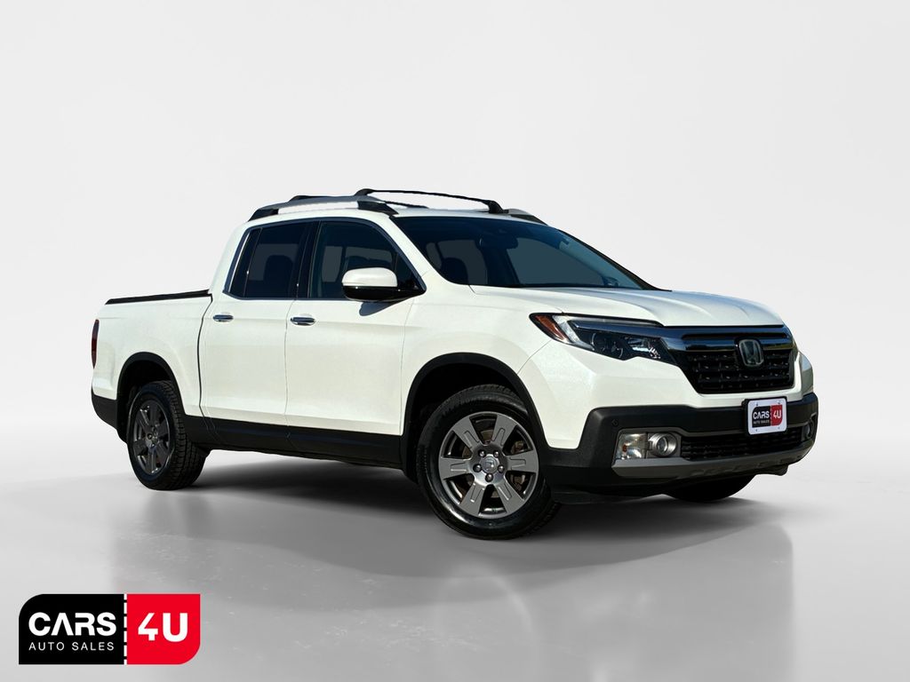 White 2020 Honda Ridgeline Pickup Truck All-Wheel Drive 9-Speed Automatic