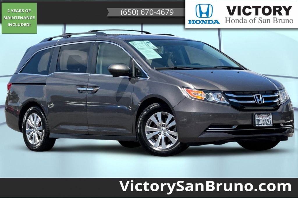 Smoky Topaz Metallic 2015 Honda Odyssey Minivan Front-Wheel Drive 6-Speed Automatic