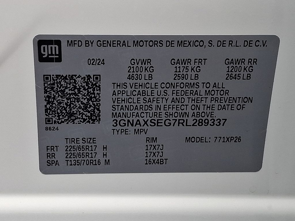 2024 Chevrolet Equinox LS White at Klick Lewis Buick Chevrolet