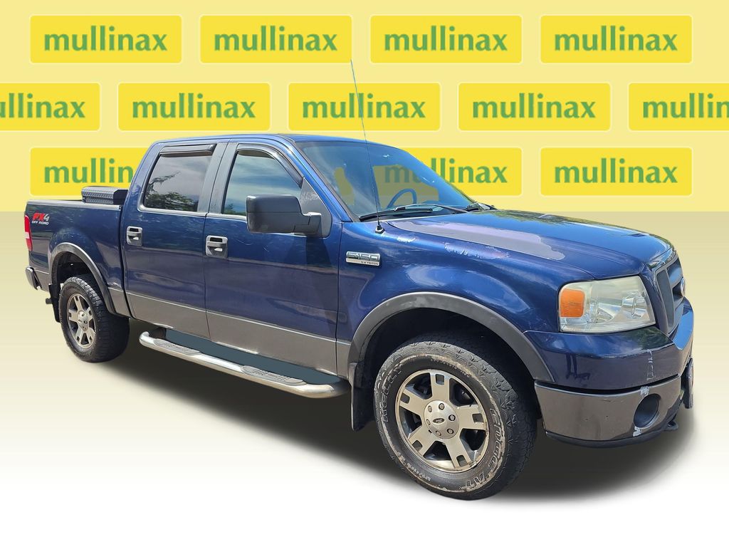 Dark Blue Pearl Clearcoat Metallic 2008 Ford F-150 Pickup Truck Four-Wheel Drive 4-Speed Automatic Overdrive