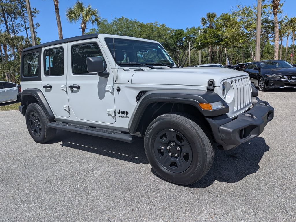 Bright White Clearcoat 2022 Jeep Wrangler Unlimited Sport 4WD SUV / Crossover Four-Wheel Drive 8-Speed Automatic