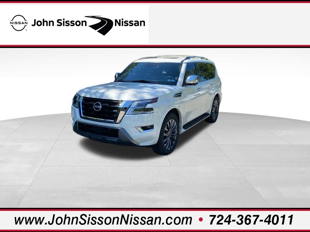 2024 Nissan Armada Platinum White at John Sisson Motors