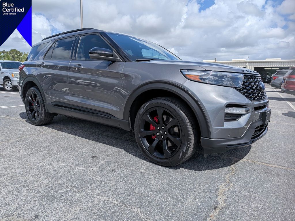 Carbonized Gray Metallic 2024 Ford Explorer ST AWD SUV / Crossover All-Wheel Drive Automatic