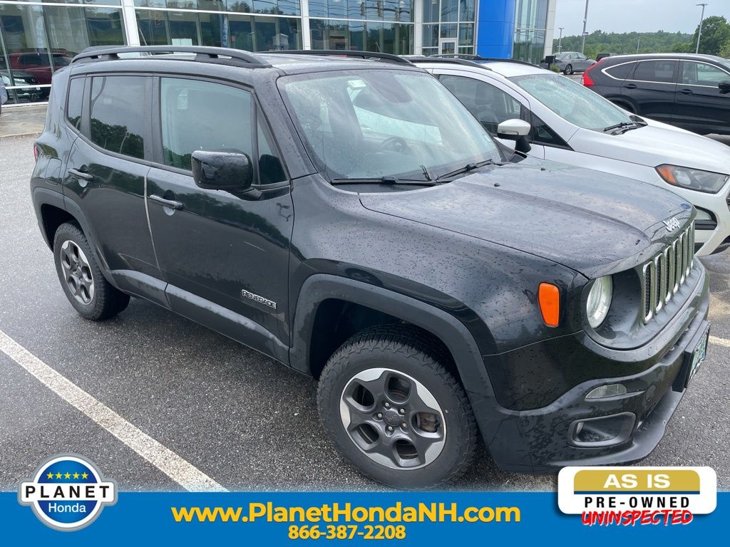 Black 2016 Jeep Renegade Latitude 4WD SUV / Crossover Four-Wheel Drive 6-Speed Manual