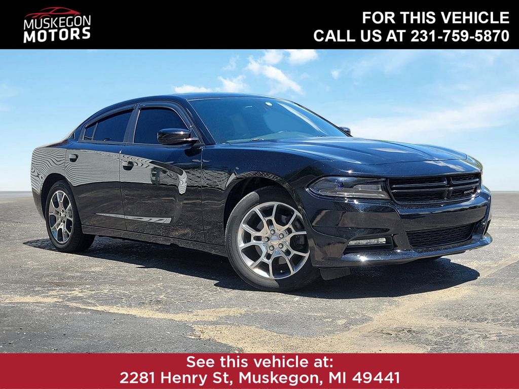 Pitch Black Clearcoat 2016 Dodge Charger SXT AWD Sedan All-Wheel Drive 8-Speed Automatic