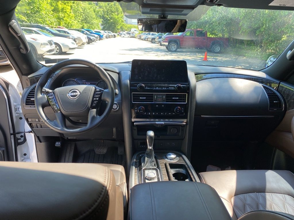 2024 Nissan Armada Platinum White at John Sisson Motors