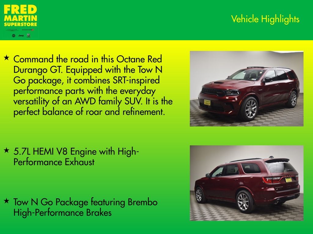 new 2026 Dodge Durango car, priced at $54,455