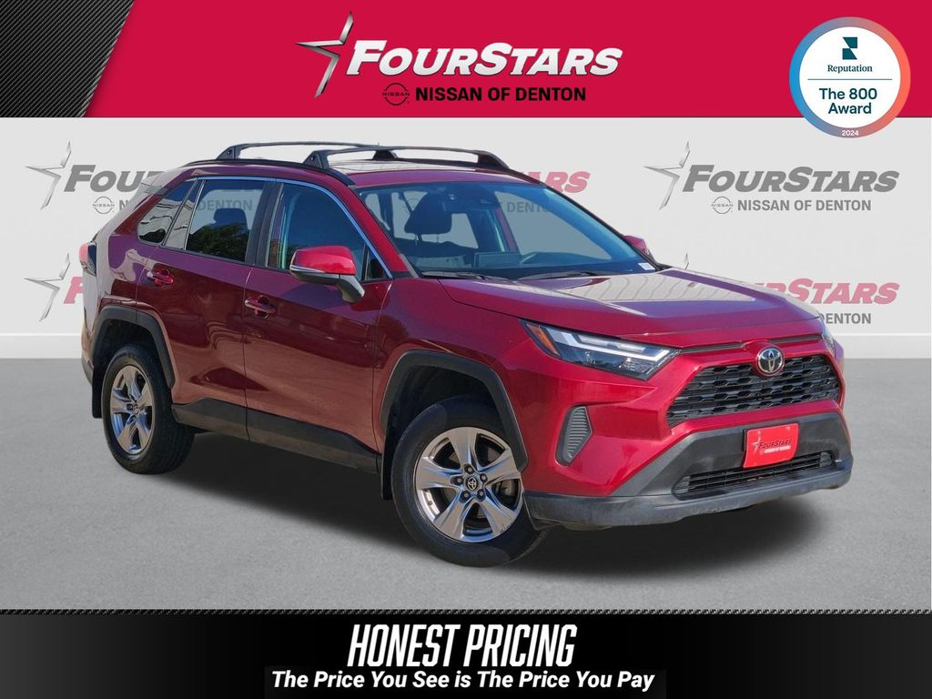 Red (Ruby Flare Pearl) 2022 Toyota RAV4 SUV / Crossover Front-Wheel Drive 8-Speed Automatic