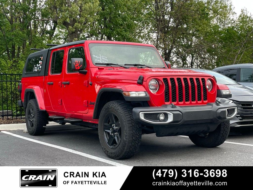 Firecracker Red Clearcoat 2021 Jeep Gladiator Sport Crew Cab 4WD Pickup Truck Four-Wheel Drive 8-Speed Automatic