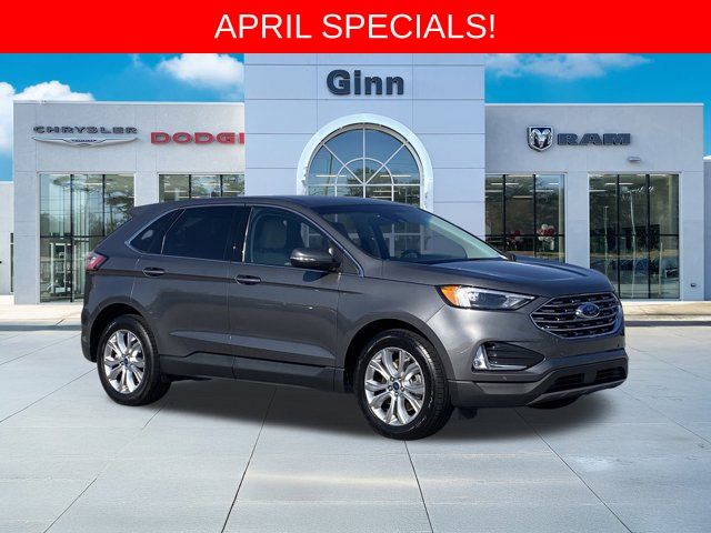 Gray Metallic 2022 Ford Edge Titanium AWD SUV / Crossover All-Wheel Drive 8-Speed Automatic