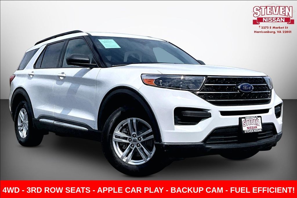Oxford White 2020 Ford Explorer XLT AWD SUV / Crossover All-Wheel Drive Automatic