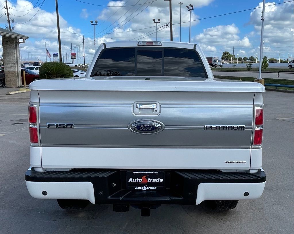 2013 Ford F-150 Platinum White at Bayway Cadillac of The Woodlands