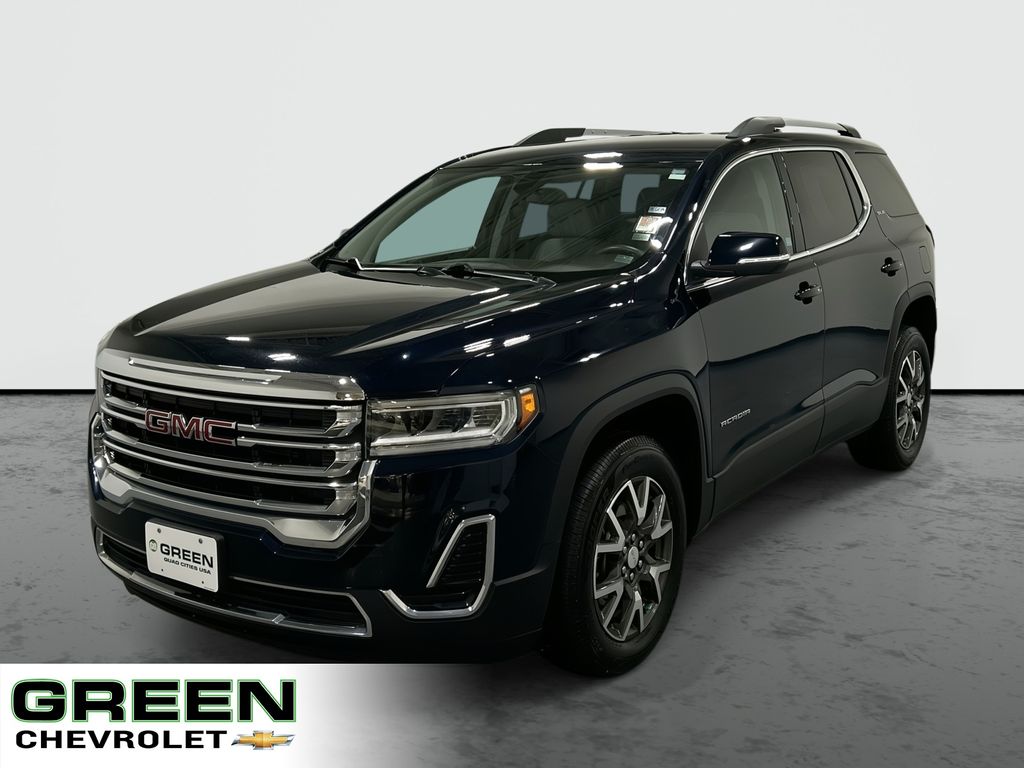 Midnight Blue Metallic 2021 GMC Acadia SLE FWD SUV / Crossover Front-Wheel Drive 9-Speed Automatic