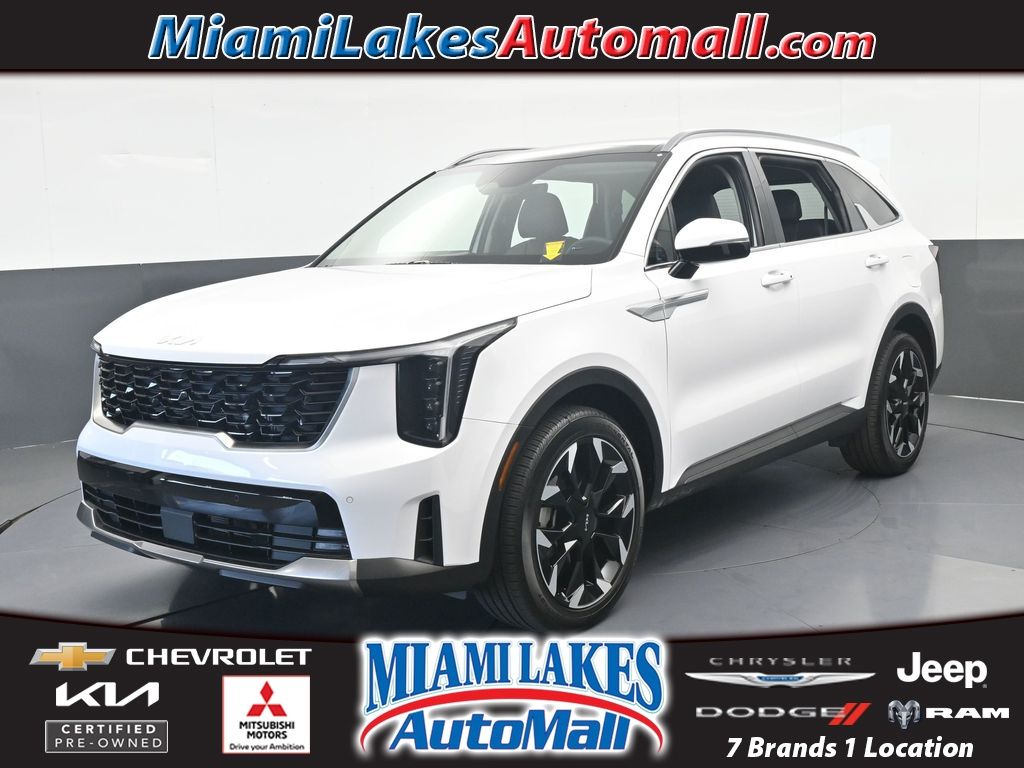 Glacial White Pearl 2025 Kia Sorento EX FWD SUV / Crossover Front-Wheel Drive 8-Speed Dual Clutch
