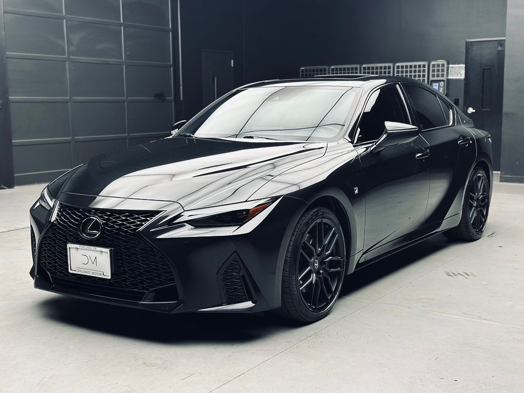 Black (Caviar) 2024 Lexus IS Sedan All-Wheel Drive 6-Speed Automatic