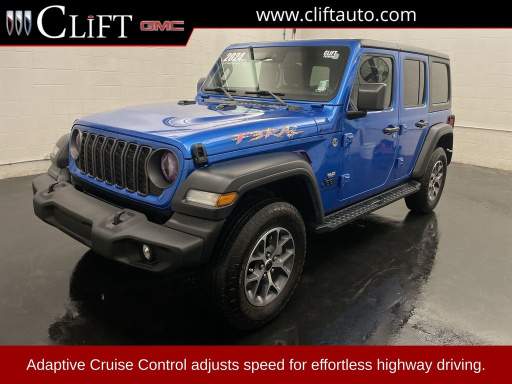 Hydro Blue Pearl Coat 2024 Jeep Wrangler SUV / Crossover Four-Wheel Drive 8-Speed Automatic