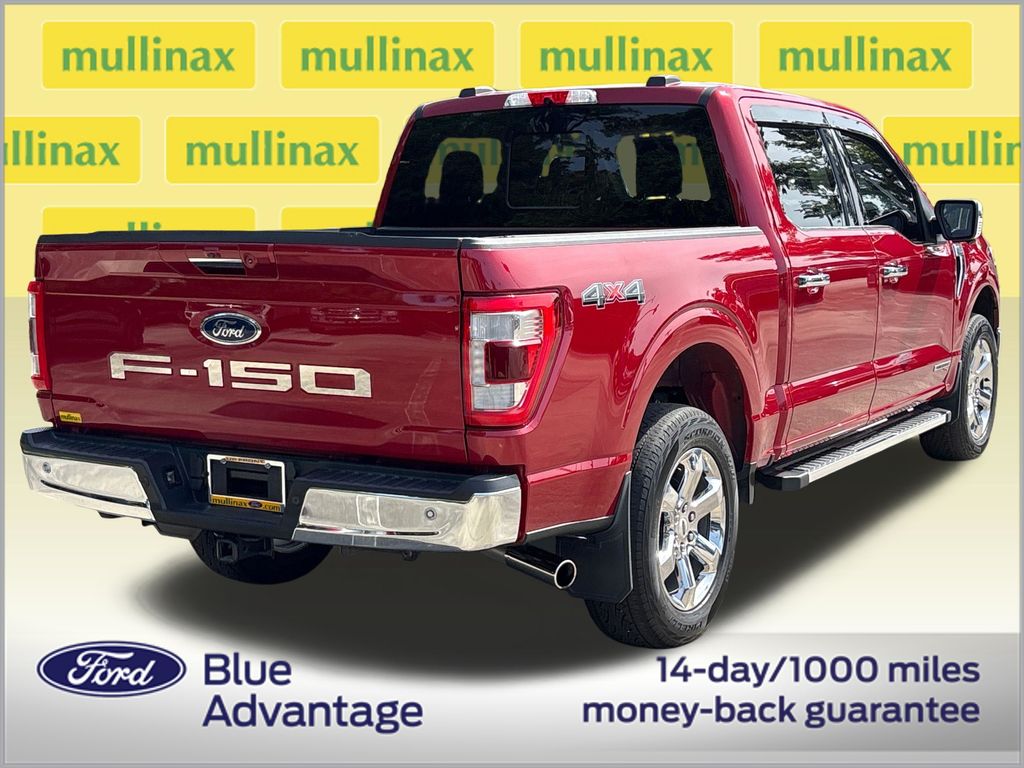 Certified Used 2022 Red Ford Lariat image 4