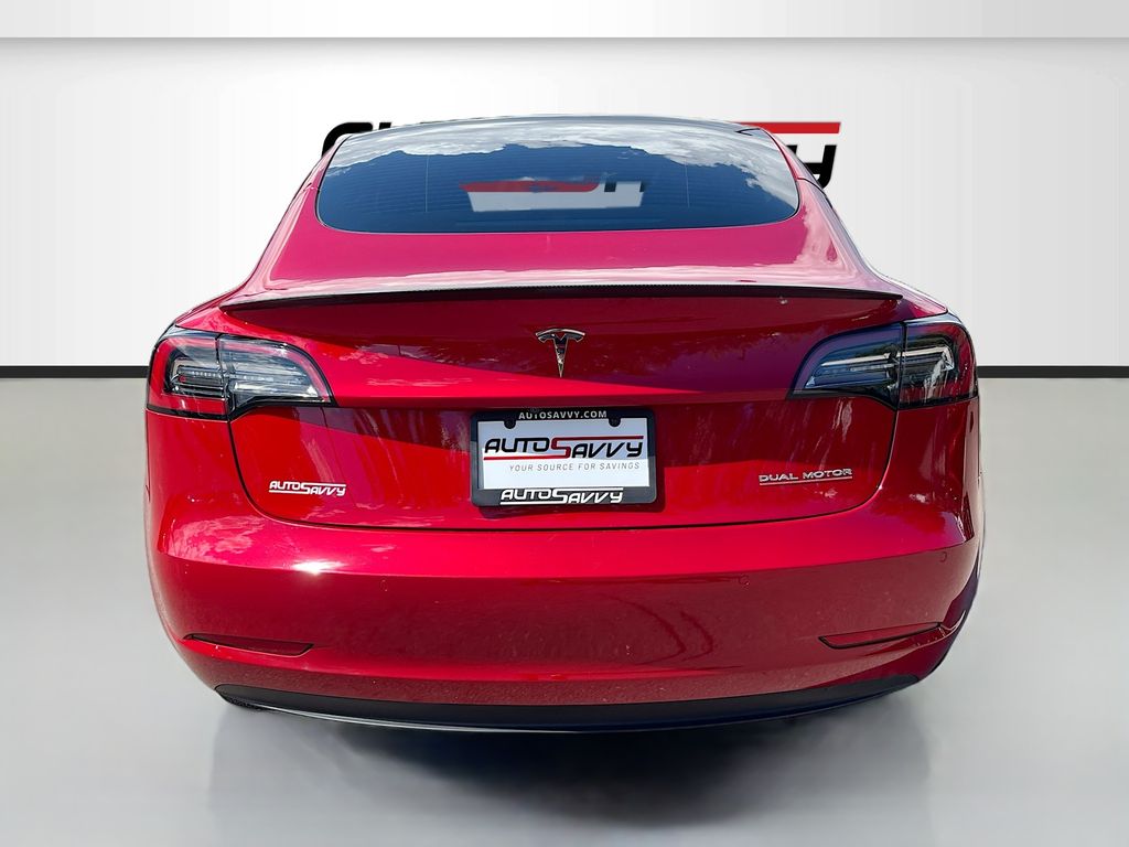 Used 2022 Red Tesla Performance image 6