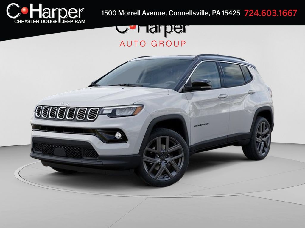 Bright White Clearcoat 2026 Jeep Compass SUV / Crossover Four-Wheel Drive 8-Speed Automatic