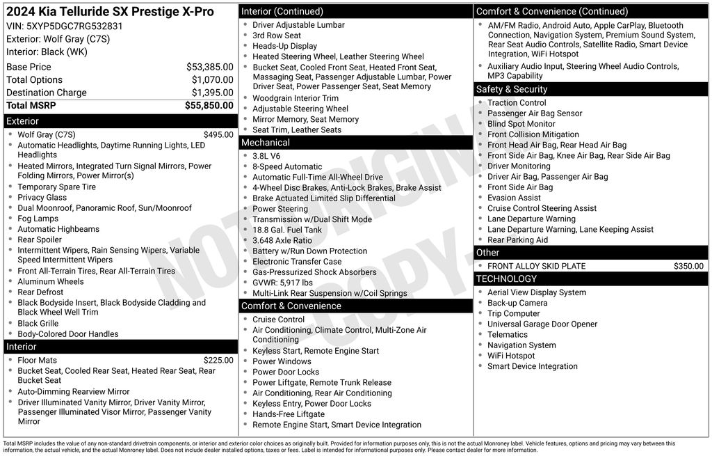 2024 Kia Telluride SX Prestige X-Pro
