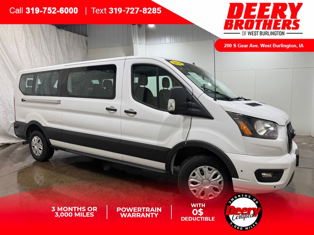 Oxford White 2024 Ford Transit Passenger Van Rear-Wheel Drive 