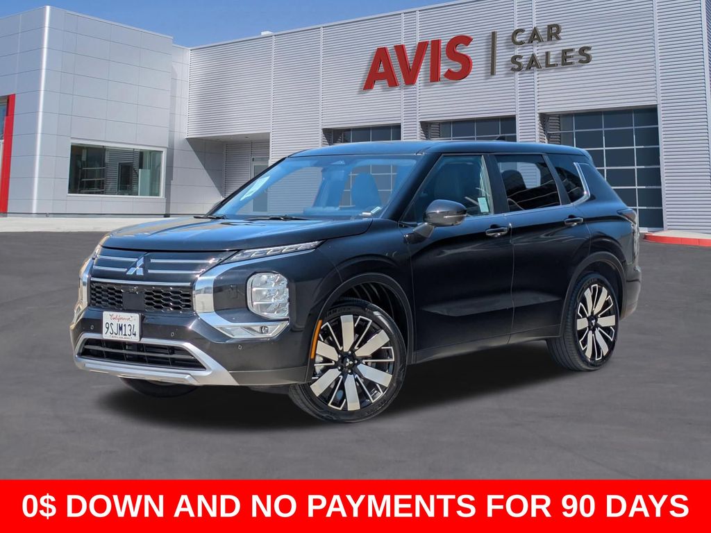 Black 2025 Mitsubishi Outlander SE FWD SUV / Crossover Front-Wheel Drive Continuously Variable Transmission