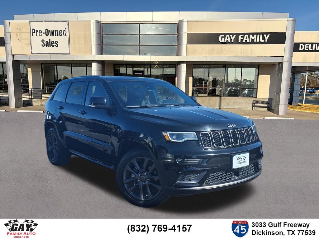 Diamond Black Crystal Pearlcoat 2019 Jeep Grand Cherokee High Altitude RWD SUV / Crossover 4X2 8-Speed Automatic
