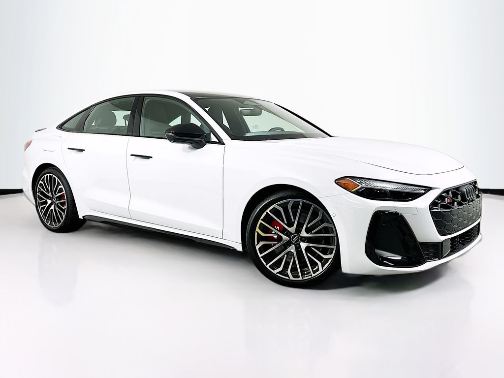 Glacier White Metallic 2025 Audi S5 Sedan All-Wheel Drive 7-Speed Automatic