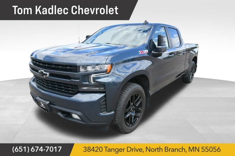 Shadow Gray Metallic 2021 Chevrolet Silverado 1500 Pickup Truck Four-Wheel Drive Automatic