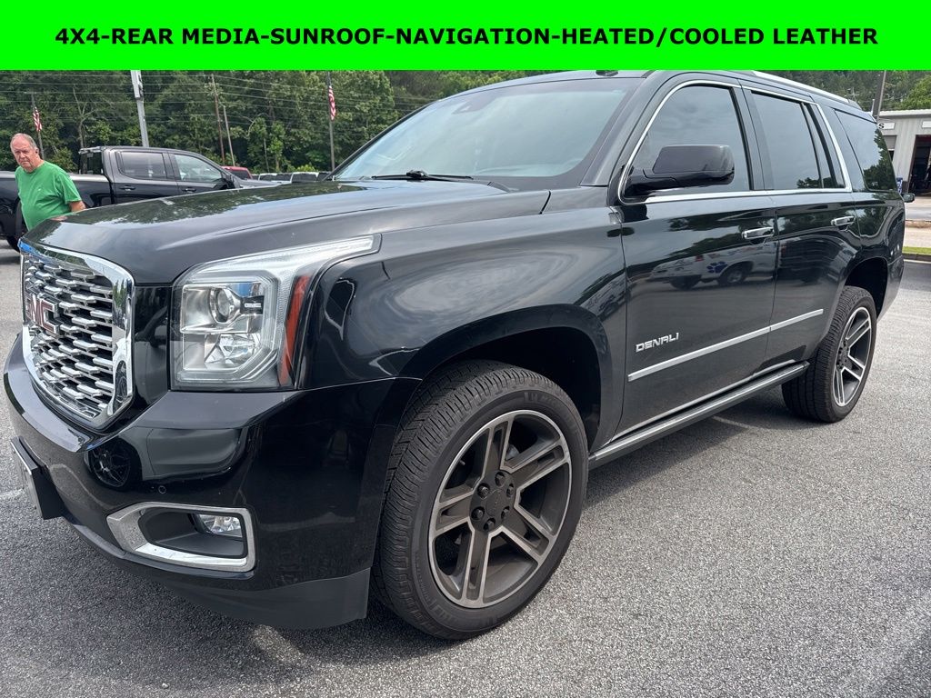 Onyx Black 2018 GMC Yukon Denali 4WD SUV / Crossover Four-Wheel Drive