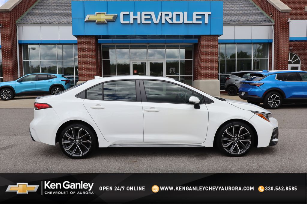 Super White 2021 Toyota Corolla Sedan Front-Wheel Drive Continuously Variable Transmission