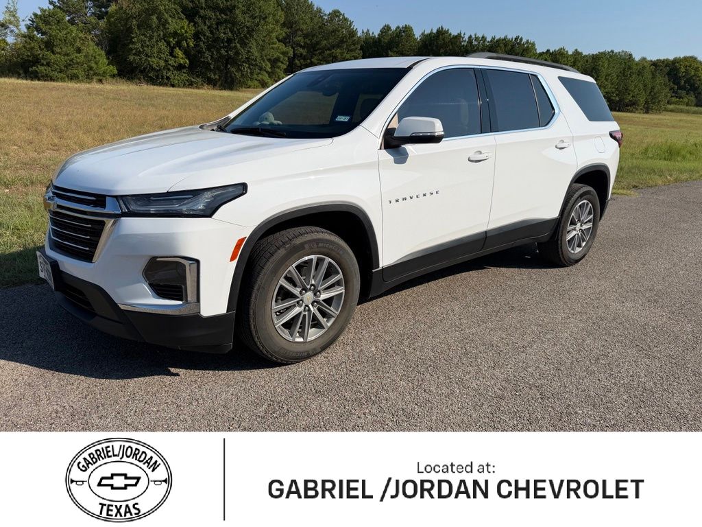 Summit White 2022 Chevrolet Traverse SUV / Crossover Front-Wheel Drive 9-Speed Automatic