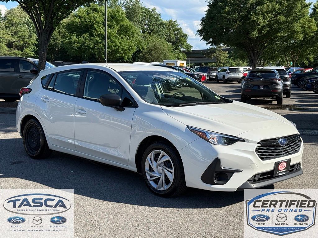 Crystal White Pearl 2024 Subaru Impreza Wagon All-Wheel Drive Continuously Variable Transmission