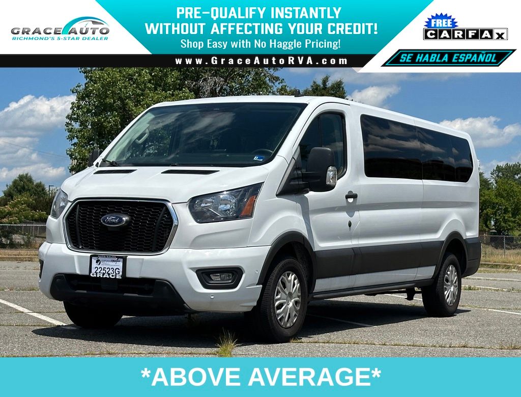 Oxford White 2023 Ford Transit Passenger Van Rear-Wheel Drive