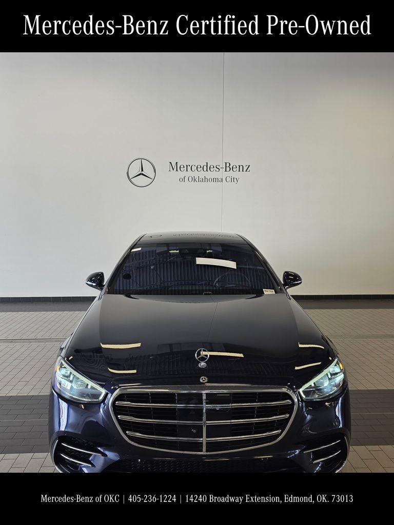 Nautical Blue Metallic 2022 Mercedes-Benz S-Class S 580 4MATIC AWD Sedan All-Wheel Drive 9-Speed Automatic