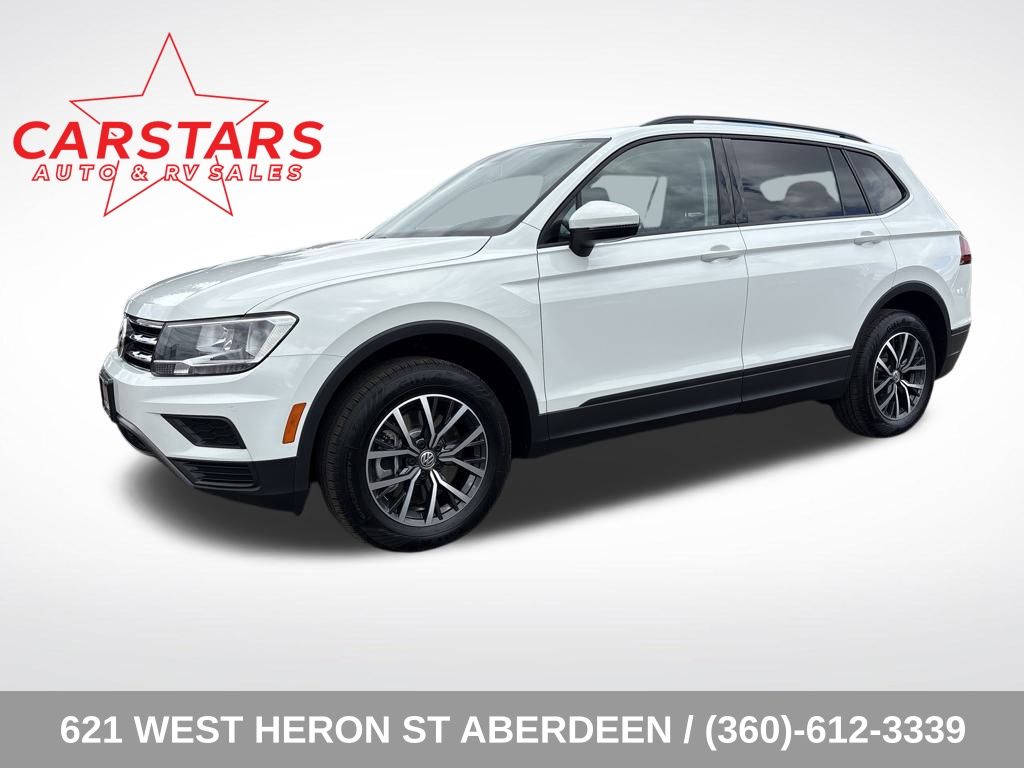 2021 Pure White Volkswagen Tiguan 2.0T S SUV